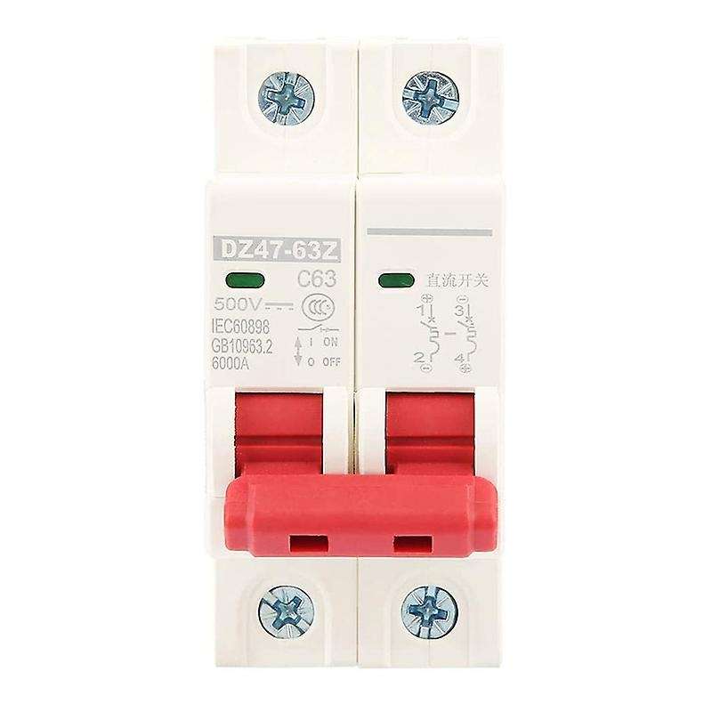 Circuit Photovoltaic Circuit Breaker 2p Dc 500v 63a Circuit Breaker