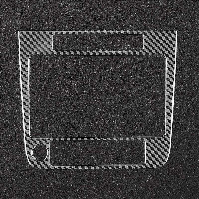 Carbon Fiber Center Console Navigation Panel Frame Cover Trim, A