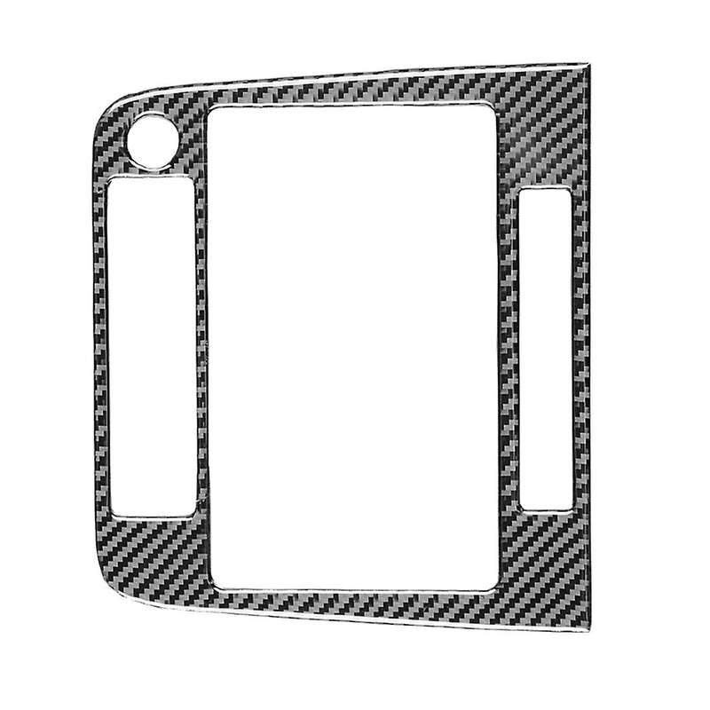Carbon Fiber Center Console Navigation Panel Frame Cover Trim, A