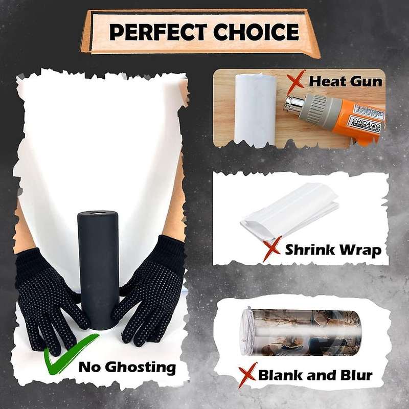 Sublimation Blanks, Sublimation Kit Silicone Wraps for Tumblers