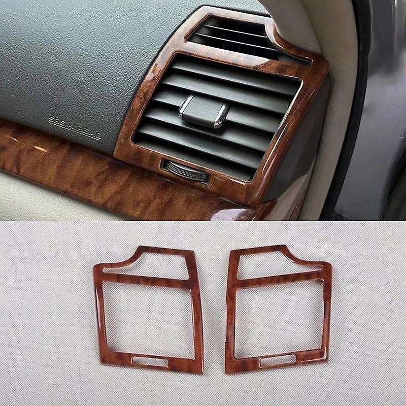 For Toyota Camry 2006-2011 2pcs Wood Abs Air Conditioning Vent