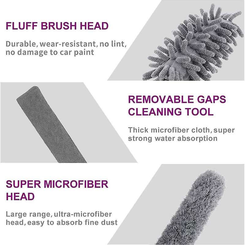 6pcs Duster Cleaning Kit,microfiber Duster for Cleaning Dust Cobweb