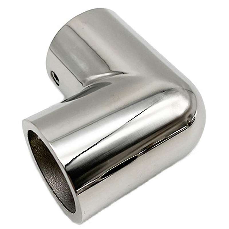 Stainless Steel Marine Boat Yacht Hand Rail Fitting 90 Elbow,25mm