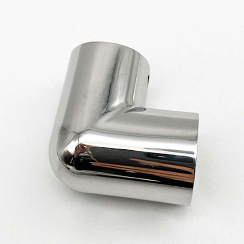 Stainless Steel Marine Boat Yacht Hand Rail Fitting 90 Elbow,25mm