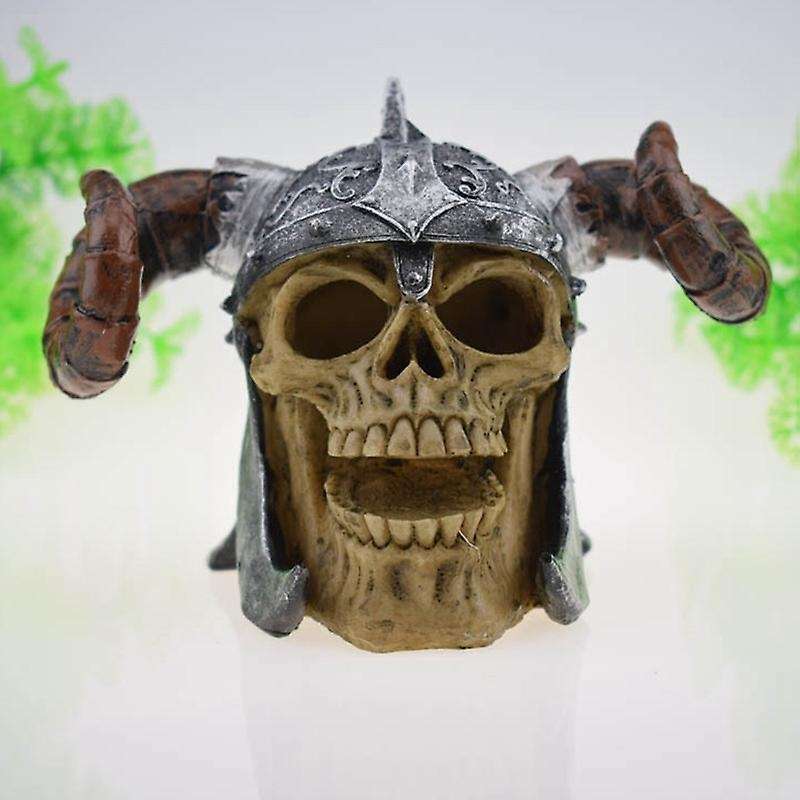 Horror Spoof Props Resin Horns Skull Decoration Halloween Decoration