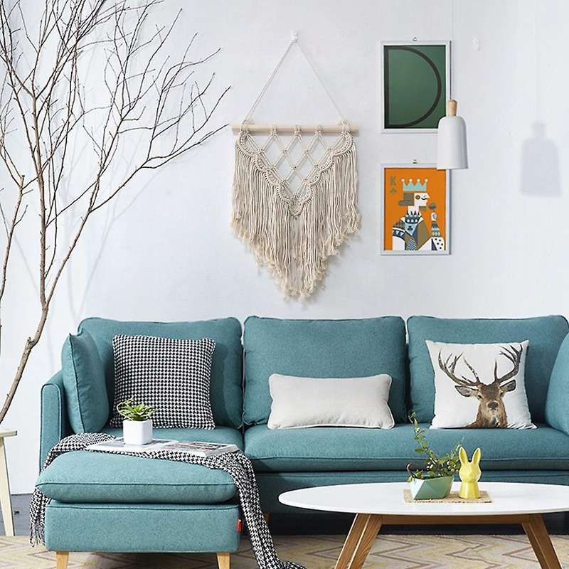 Macrame Wall Hanging Art Woven Boho Home Decor, for Room Decoration