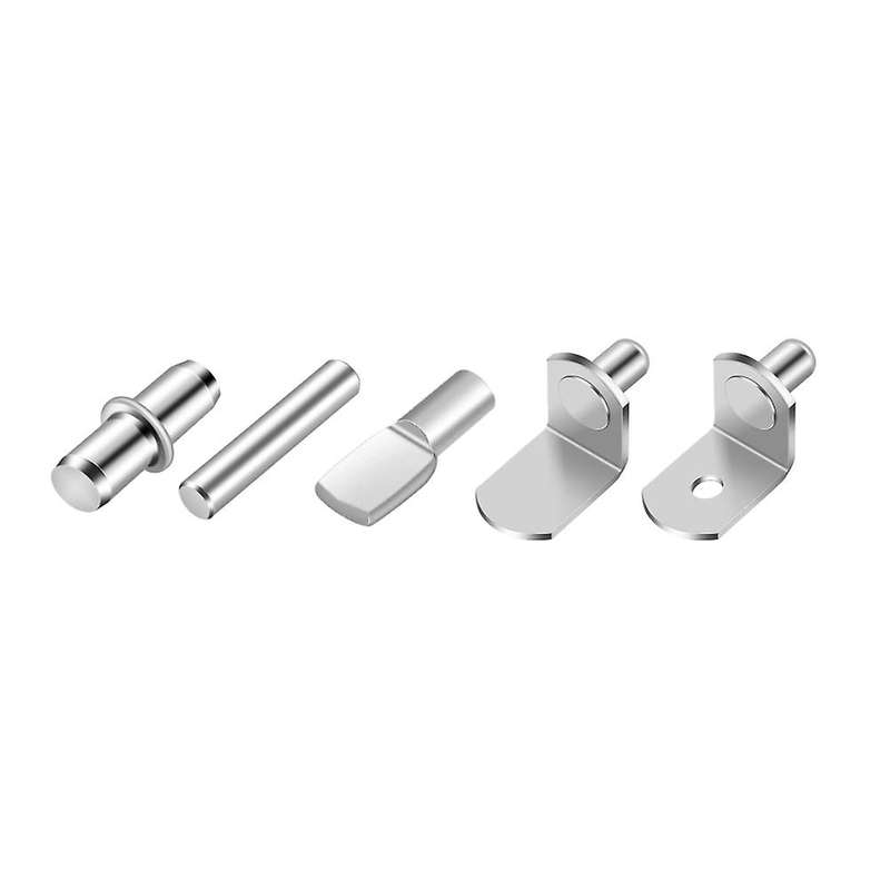 86 Pieces 5 Styles Shelf Pins Kit,nickel Plated Shelf Bracket Pegs