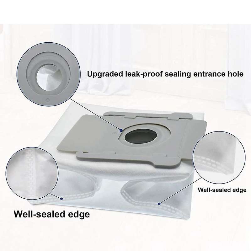 10 Pack Vacuum Bags for Irobot Roomba I7 I7+i3 I &s Series Clean Base