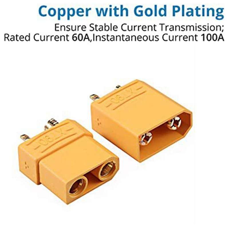 10 Pair Xt90 Xt90h Battery Connector Set Banana Plug for Lipo Battery
