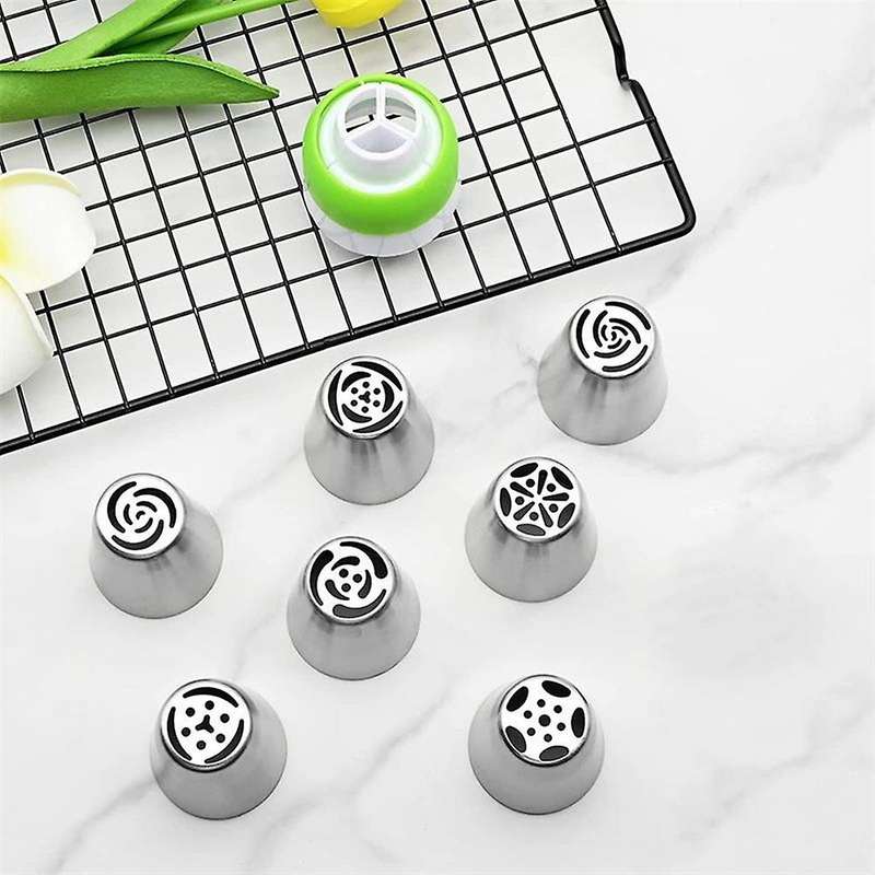 32pcs Flower Russian Tulip Icing Piping Stainless Steel Nozzles Tools