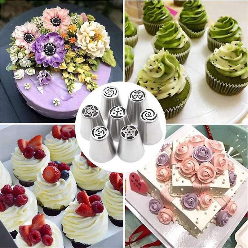 32pcs Flower Russian Tulip Icing Piping Stainless Steel Nozzles Tools