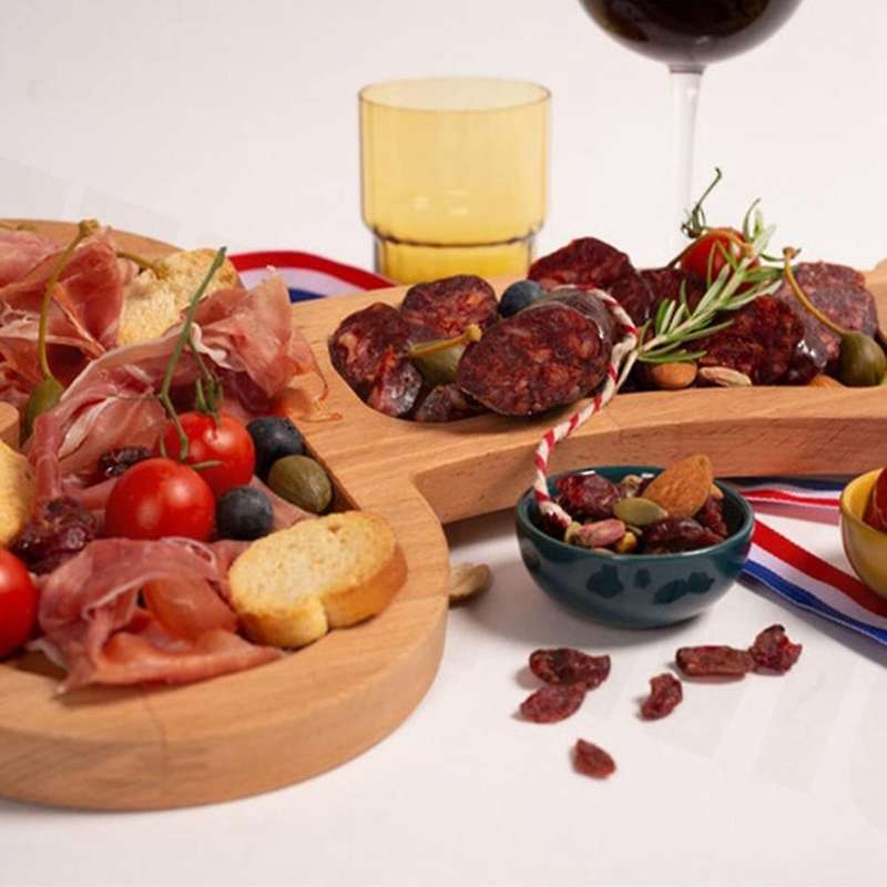 Aperitif Board, Unique Solid Wood Charcuterie Boards, 40cm