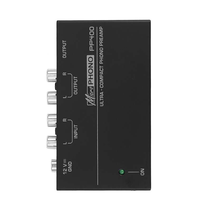Ultra-compact Phono Preamp with Rca 1/4inch Trs Interfaces (eu Plug)
