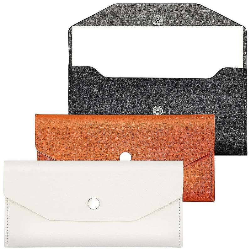 3 Pieces Pu Cash Wallet Reusable Budget Envelope Waterproof Budget