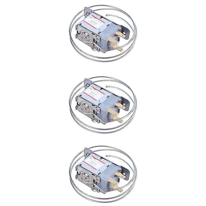 3x Ac 220v-250v Volt 5(4)a 3-pin 5.8mm Dia Shaft Thermostat