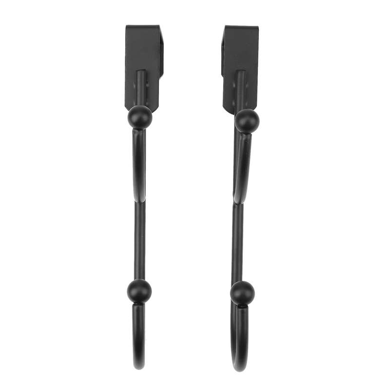 4pcs Decorative Over Door Double Hook for Coats,hoodies,hats,scarves