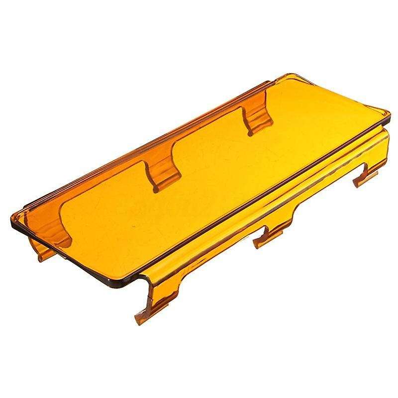 3x 8 Inch Curved Led Work Light Bar Lens Cover Atv Utv Offroad Amber