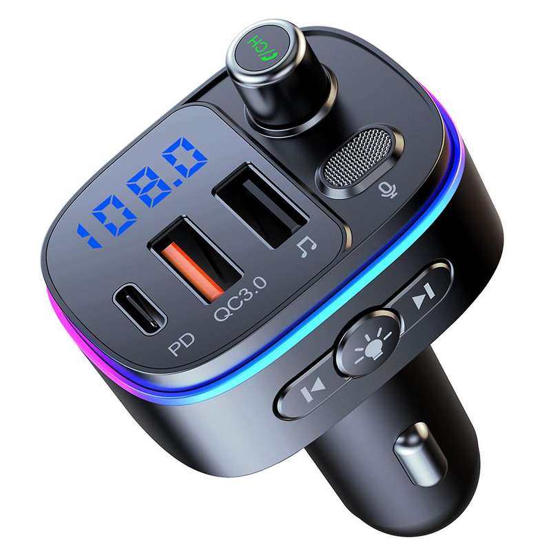 T65 Bluetooth Car Adapter, Wireless Car Radio Adapter Music Player