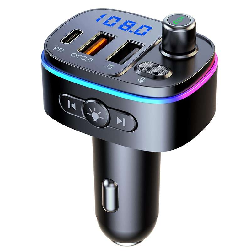 T65 Bluetooth Car Adapter, Wireless Car Radio Adapter Music Player