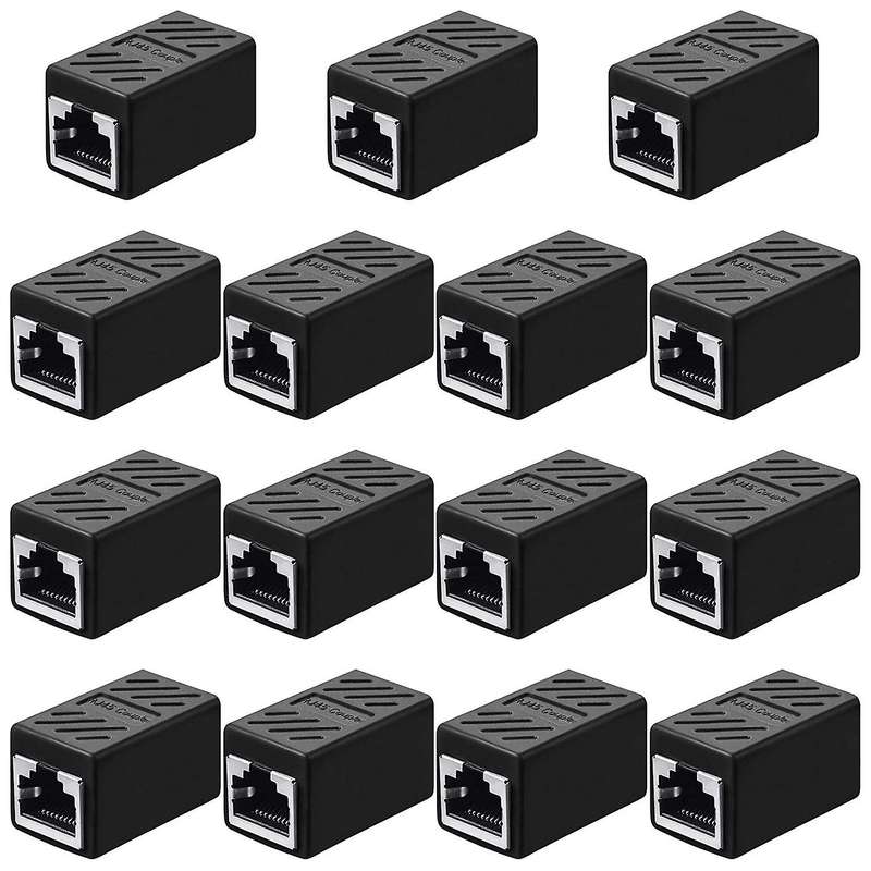 15pcs Rj45 Coupler,for Cat7/cat6/cat5e Cable Coupler Female to Female