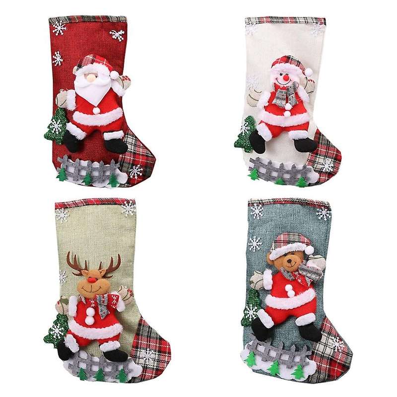 Christmas Stockings,xmas Decor for Farmhouse Christmas Party Ornament