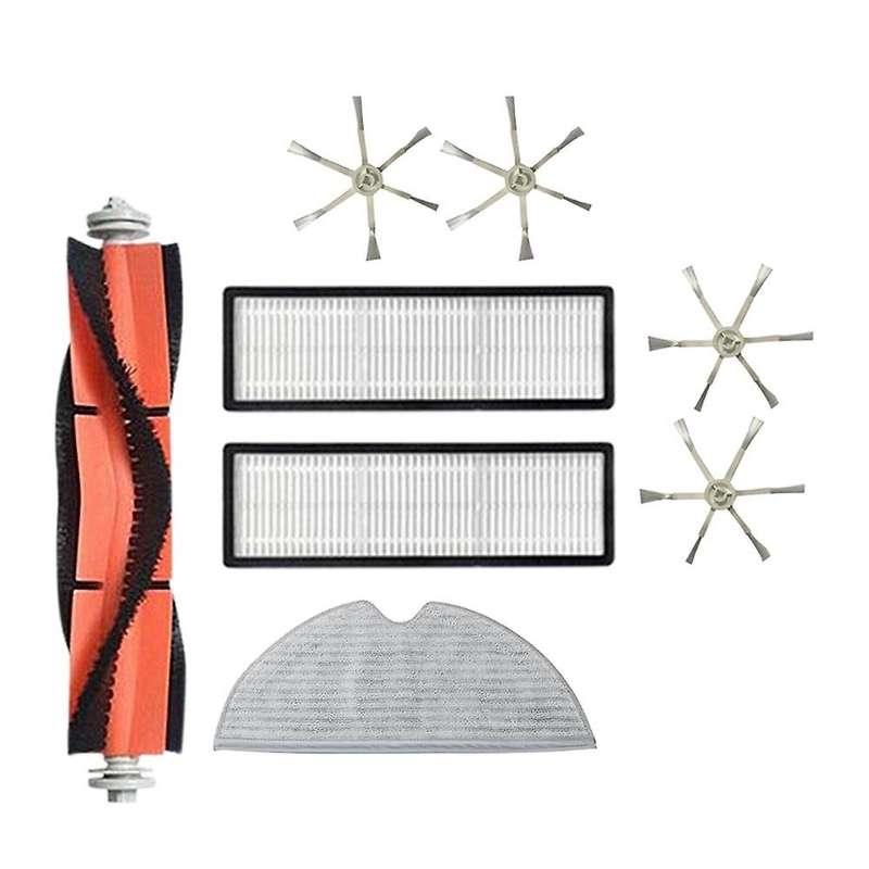 8pcs for Xiaomi Mijia 2c Cleaner Main Side Brush Filters Mop Cloth