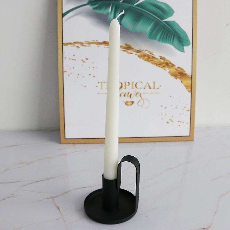 2pcs Taper Candle Holder Iron Vintage Candelabra Stand Home Decor