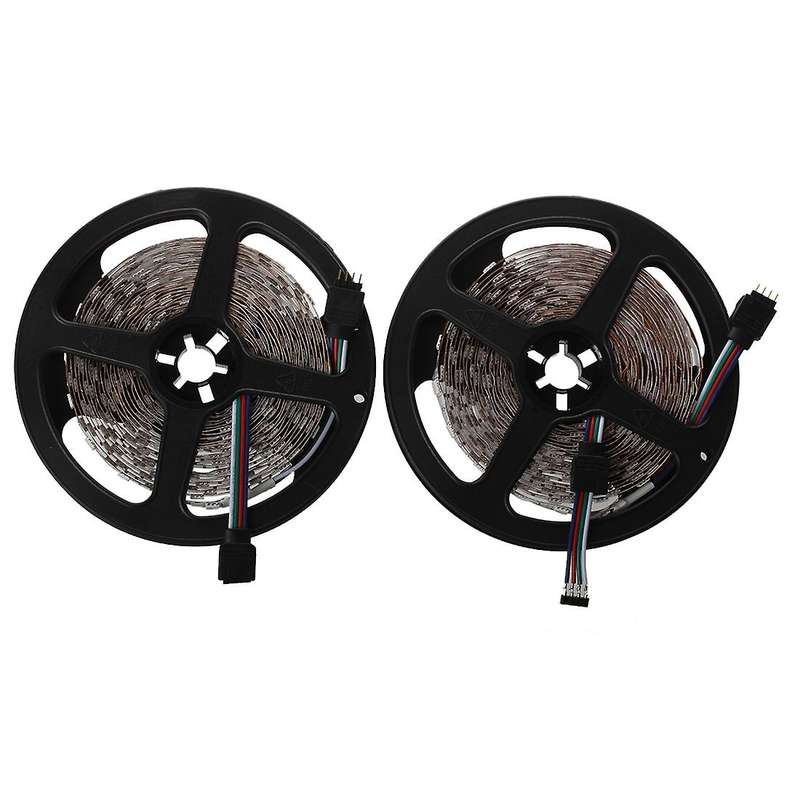 2 X 5m 10m 5050 Smd 600 Led Rgb Flexible Strip Light Car Auto Dc 12v