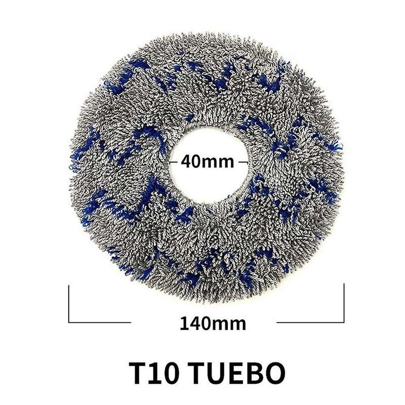 8 Pcs Mop Cloth Pads for Ecovacs T10 X1 Turbo Robot Vacuum Cleaner
