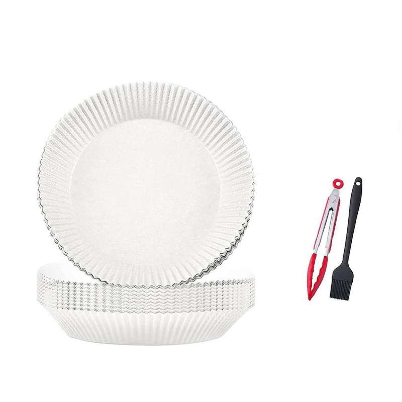 Air Fryer Parchment Paper Liners Basket Round Baking Roasting Mat B