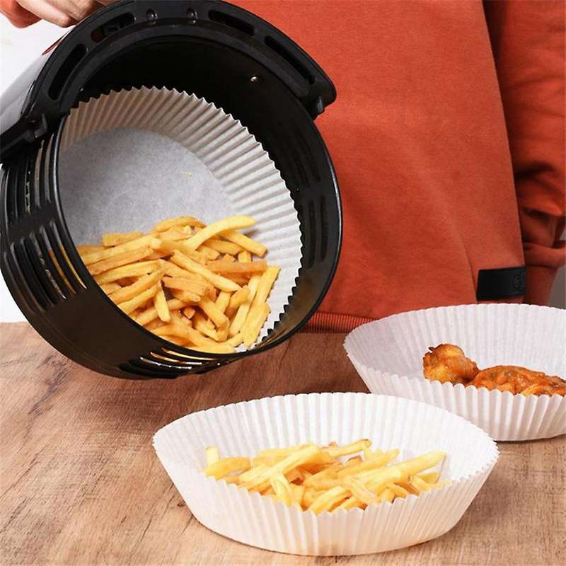 Air Fryer Parchment Paper Liners Basket Round Baking Roasting Mat B