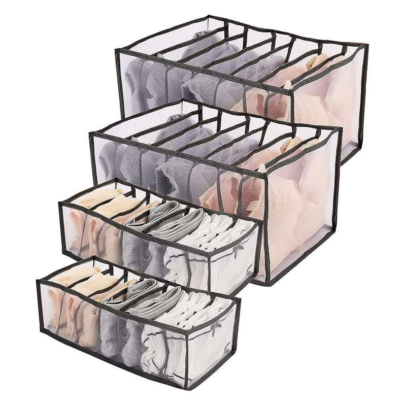 4 Pcs Divider Organizers Set,jeans Compartment Storage
