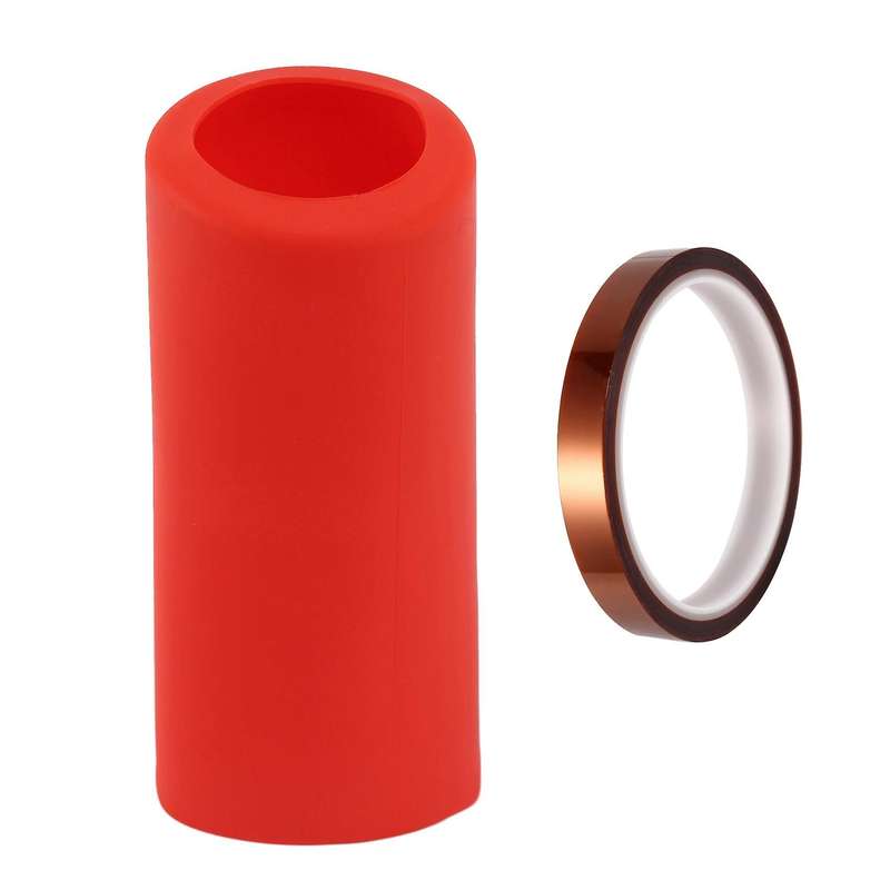 Seamless Silicone Sleeve for Sublimation Straight-bottomed Cups Red