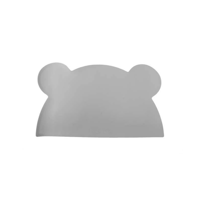 Kids Silicone Bear Placemat Waterproof Non Slip Portable Travel(gray)