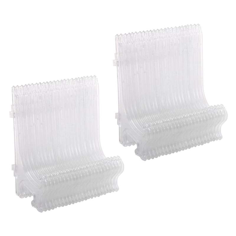 12pcs/set Clear Plastic Easels Plate Frame Photo Book Pedestal Holder