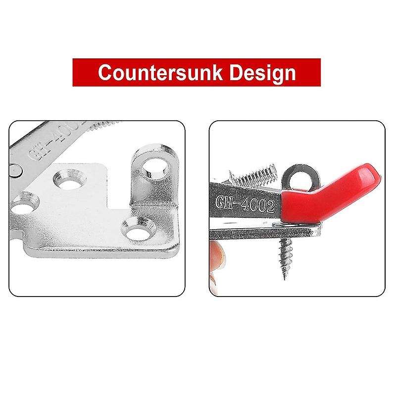 4pcs Gh-4002 Adjustable Toggle Clamp 550 Lbs Holding Capacity Clamp