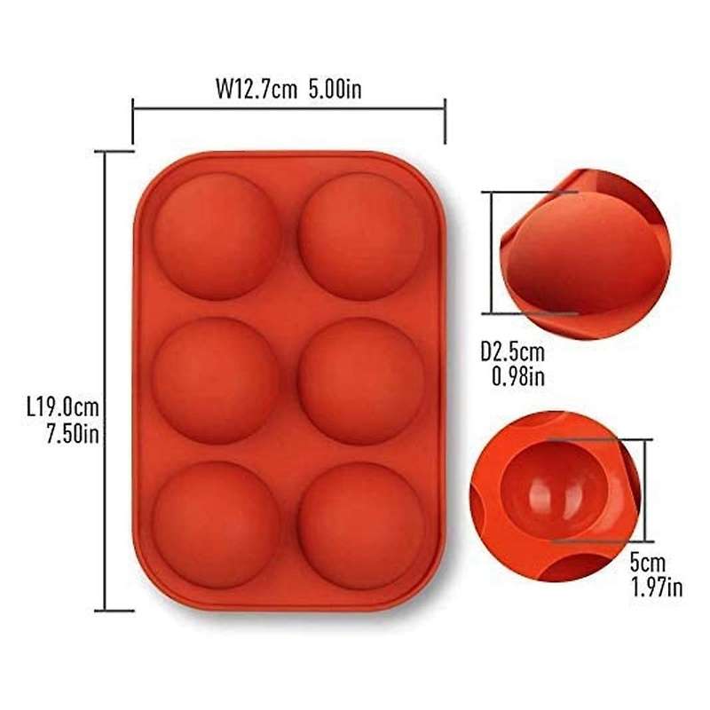Mold for Hot Chocolate (small), Semi Sphere Silicone Molds for Baking