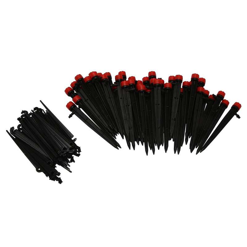 50pcs Micro-bubbler + 50pcs Stake Support 1/4 Inch Sprayer Sprinklers