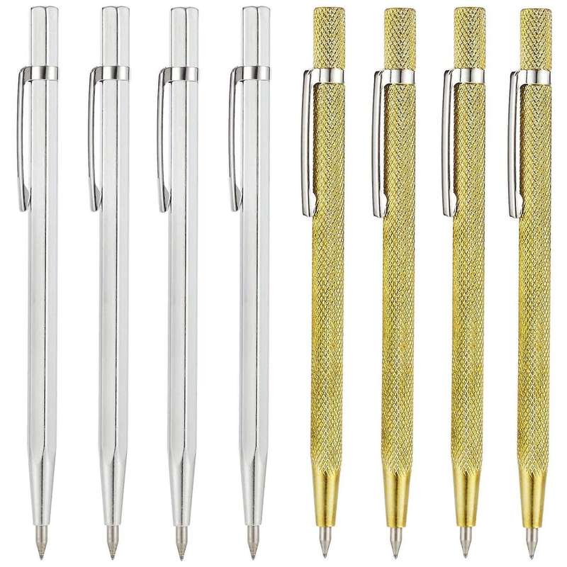 8pcs Tip Scriber Etching Engraving Pen Glass Scribe Tool Etching