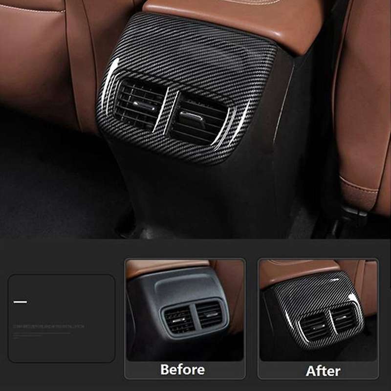 For Buick Regal Carbon Fiber Car Dashboard and Rear Vent Outlet Cover