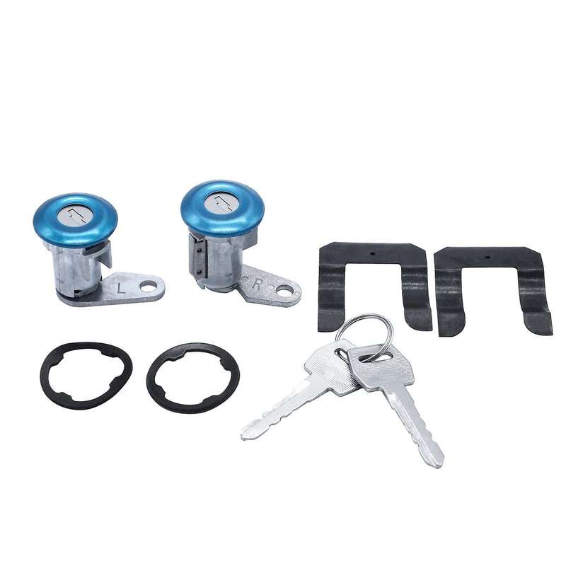 Car Ignition Switch Door Lock Barrel with 2 Keys Replacement for Ford