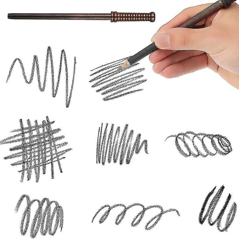 12 Pcs Wand Pencils Wizard Party Supplies and Flash Bolt Wizard Theme
