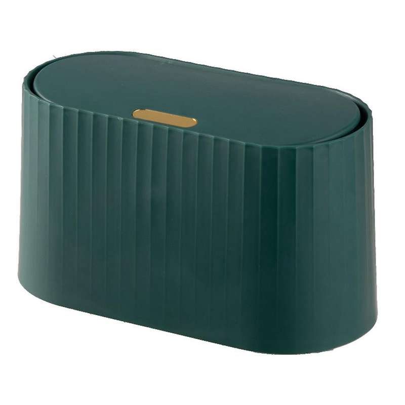 Mini Trash Can Small Waste Bin Desktop Garbage Basket Home,a