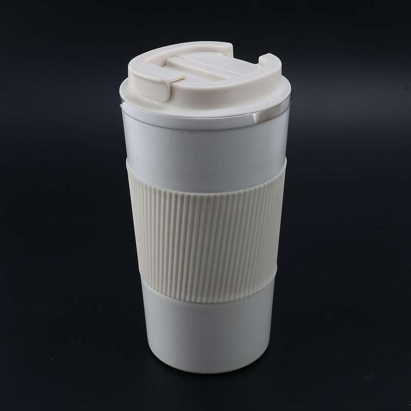 510ml Double Stainless Steel Coffee Hot Water Mug with Non-slip Case