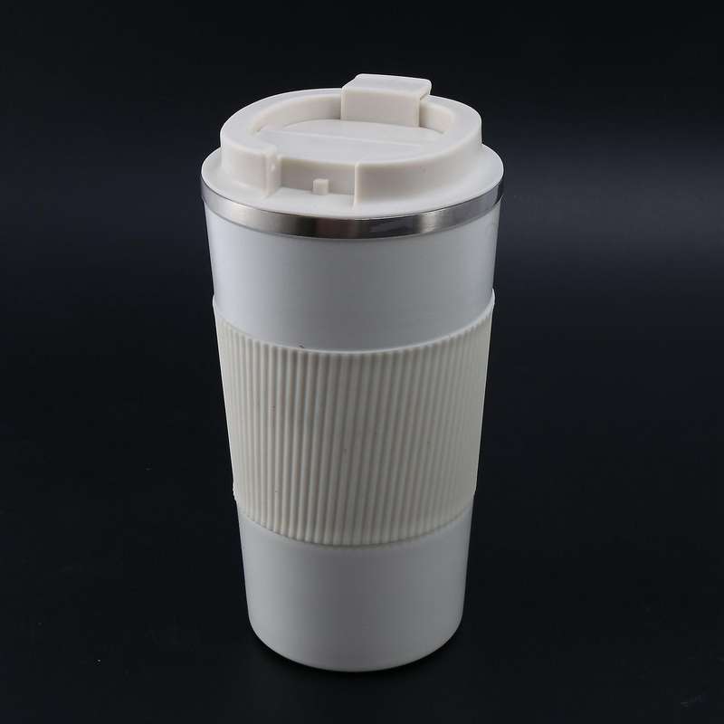 510ml Double Stainless Steel Coffee Hot Water Mug with Non-slip Case