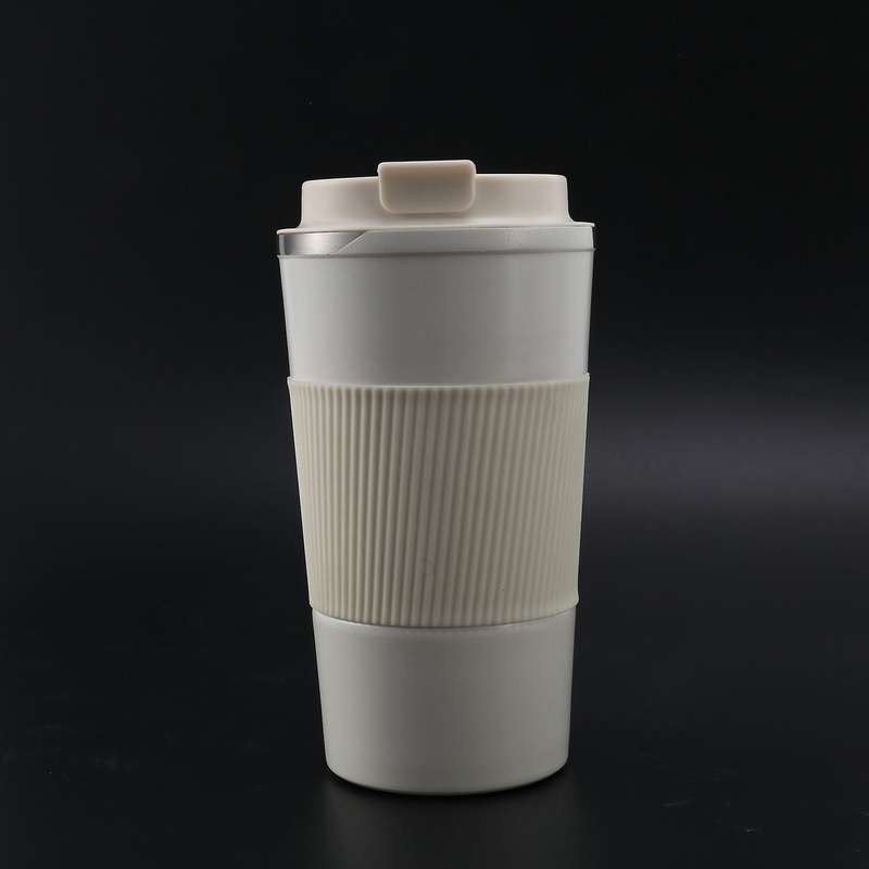 510ml Double Stainless Steel Coffee Hot Water Mug with Non-slip Case