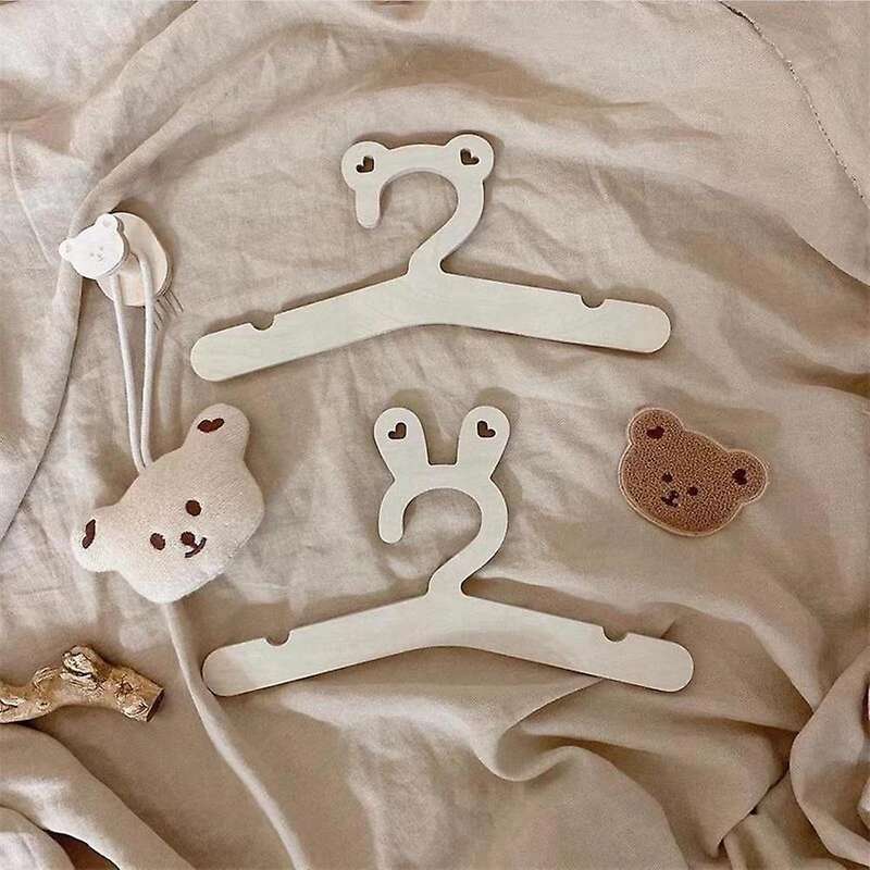 Wooden Hanger for Baby Clothes Natural Wood Hanger for Kids, 10 Pcs