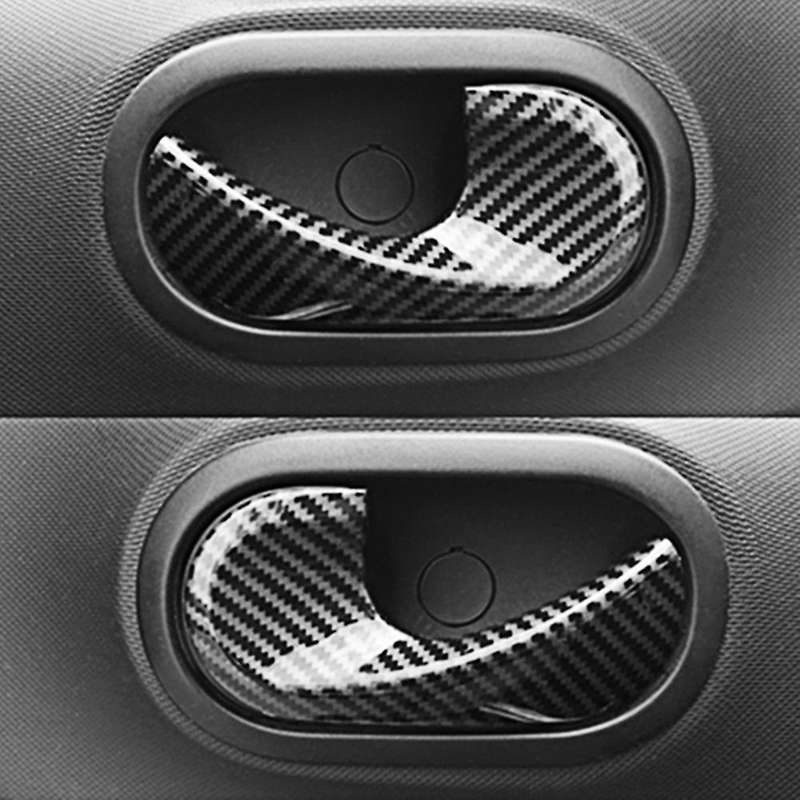 Inner Door Handle Trim for Smart 453 Fortwo 2015-2020,carbon Fiber