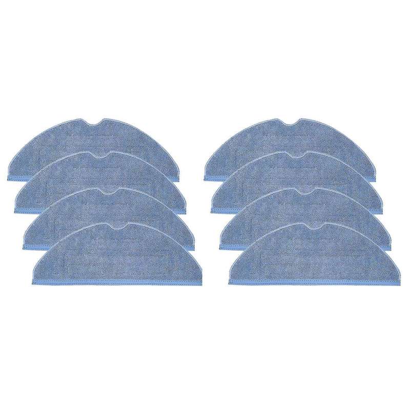 8 Pcs Vacuum Mop Replacement Pads for Roborock T7 T7 Plus S7 Reusable