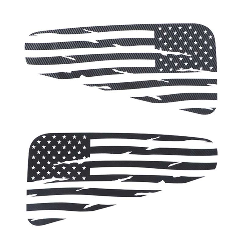 Window Decal Rear Window Distressed Flag Sticker